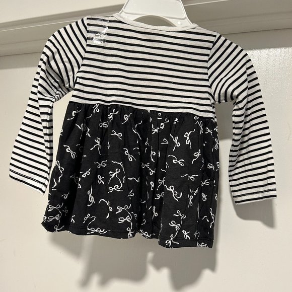 FIRST IMPRESSIONS GIRLS COLLECTION TOP DEEP BLACK 6-9 MONTHS - Picture 2 of 6